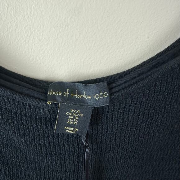 House of Harlow 1960 Womens Knit Midi Dress XL NWT Whimsigoth Fairy Festival - Picture 3 of 12